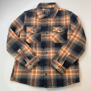 DAKINE Shirt Jacket Small Plaid Flannel Black Brown Workwear Gorpcore 90s Grunge